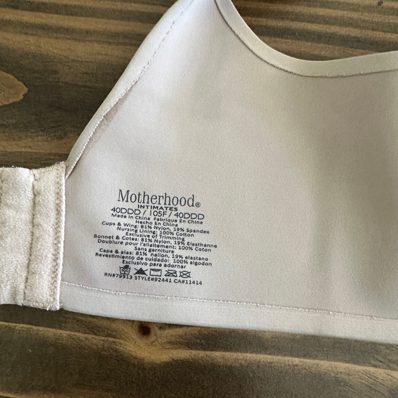 Women's Motherhood Beige Maternity Nursing Bra 40DDD / 40F Postpartum Intimates - Picture 2 of 8